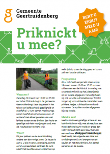 Opmaak flyer voorlichting uit 2017